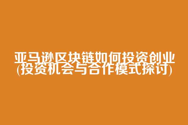亚马逊区块链如何投资创业(投资机会与合作模式探讨)