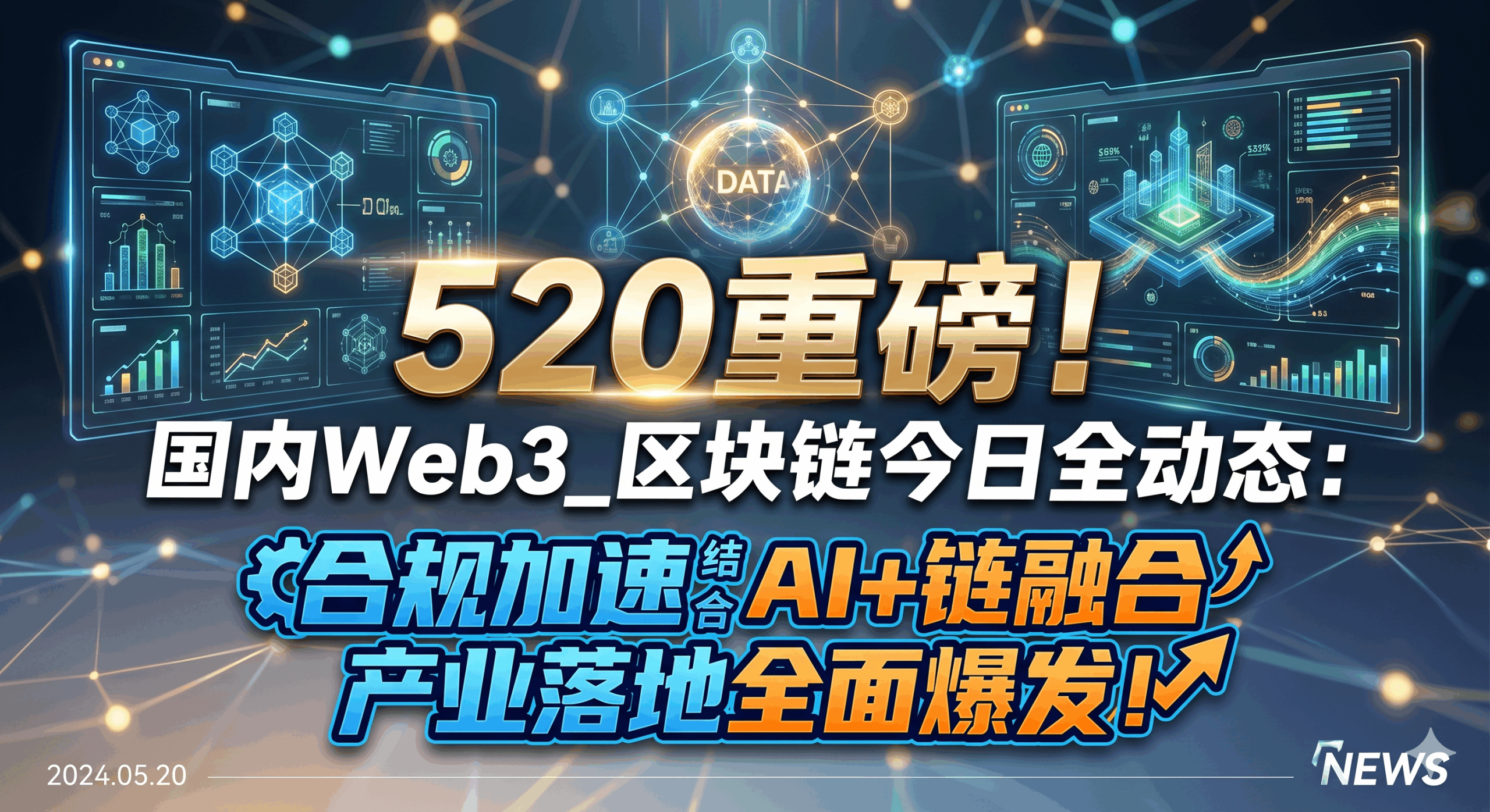 520重磅！国内Web3_区块链今日全动态：合规加速、AI+链融合、产业落地全面爆发！ 第1张